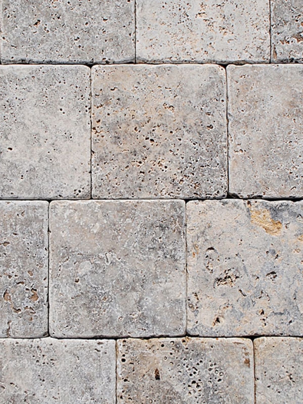 travertine silver pavers